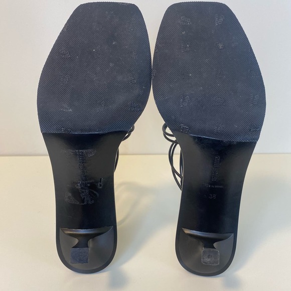 Cult Gaia  Ziba Kitten Heel Sandals heel black 38 8 tortoiseshell - Picture 7 of 9